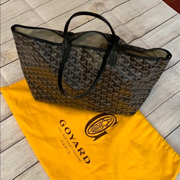 Goyard Handbags - Authentic Goyard St Louis PM Black Tote w/ Pouch